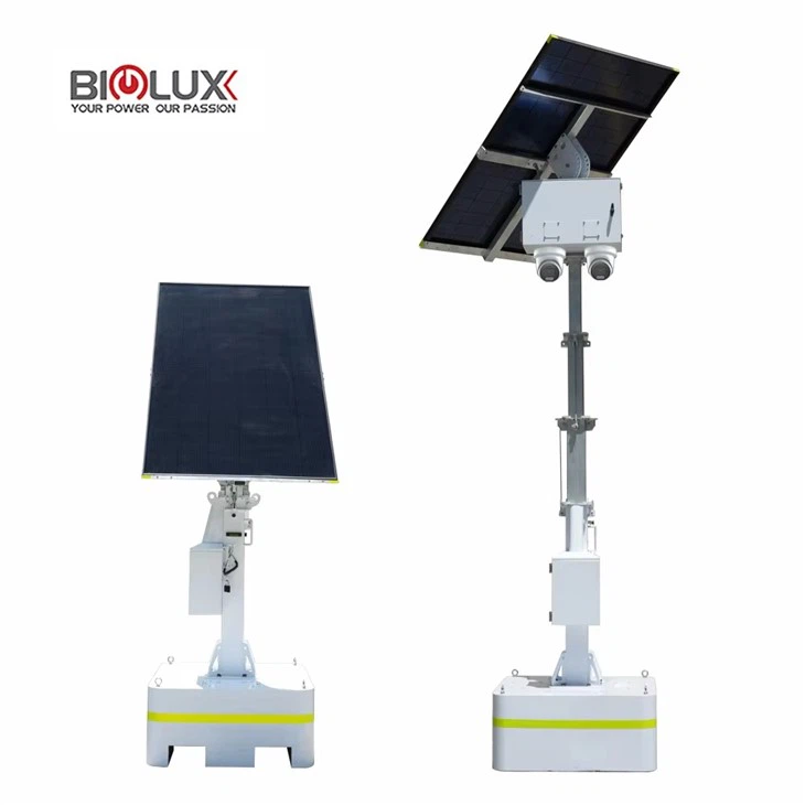 Използване на мониторинг на строителството на кулата Solar CCTV